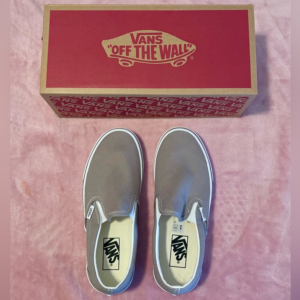 Vans Classic Charcoal Slip-On Size 8